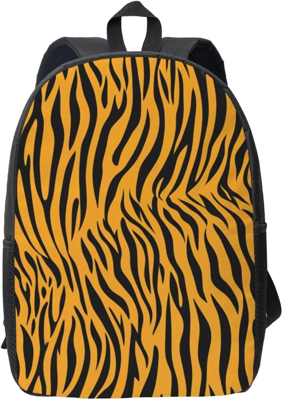 17 Inch Oxford Fabric Backpack with Multiple Pockets, Compatible with Animal Print Tiger Stripe Spacious for Daily Business Outdoor Activities