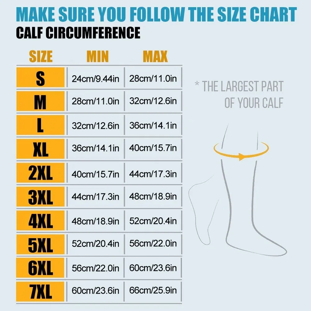 2 Pcs Calf Compression Knee High Open Toe Stockings for Pregnancy, Varicose Veins