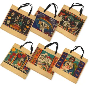 20 Day of Dead Jute bags! Only $3.00 ea!