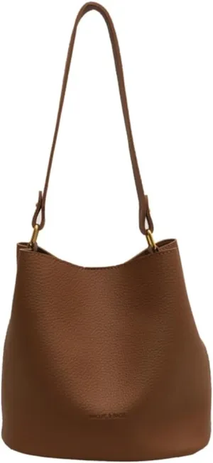 2pcs Cute Vegan Leather Shoulder Bags for Women - Stylish Hobo Crossbody Handbag & Clutch Purse Set(Khaki)