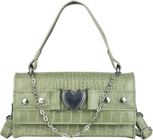 90s Trendy Purse Y2K Aesthetic Small Clutch Cute Hobo Mini Handbag with Crossbody Strap Gothic Punk Alt Egirl Grunge Bag