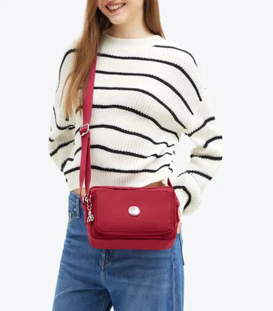 Abanu Medium Crossbody Red Wine