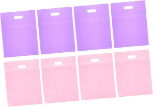 ABOOFAN Plastic Merchandise Bags 100pcs Retail Shopping Bags for Small Business 12x15in Pink/purple