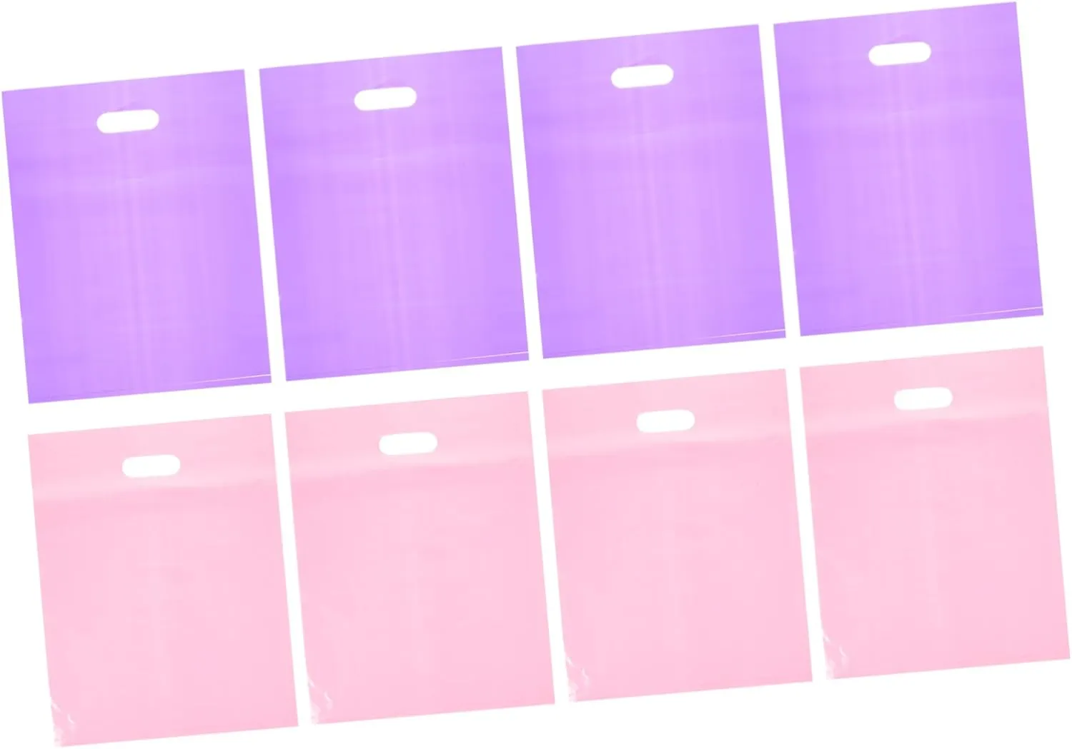 ABOOFAN Plastic Merchandise Bags 100pcs Retail Shopping Bags for Small Business 12x15in Pink/purple