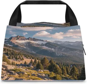 Adult Insulated Bags, Pikes Peak Colorado Printed Cooler Bags, Insulated Tote Bags, Grocery Tote Bags