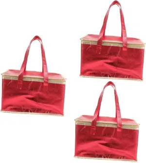 Alipis 3pcs Portable Thermal Insulation Bag Insulated Food Tote Reusable Grocery Bag for Outdoor Use