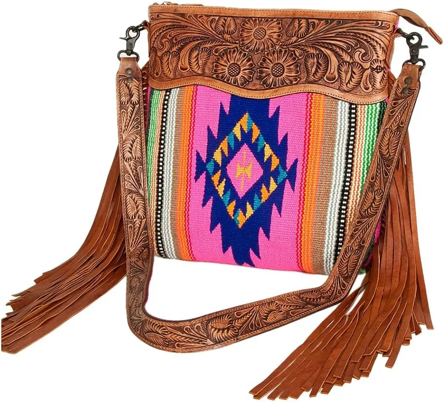 American Darling Conceal Carry Cross Body Bag Leather Fringe Purse Western Handbags Custom Order