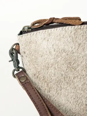 American Darling Makeup Bag for Women and shaving Kit for Men Cow Hide Hair On Hand Crafted H7XW10.5X3.5 Large travel accessories travel bag toiletry kit cosmetic bag for travel size toiletries Pouch (Brahman Brown)