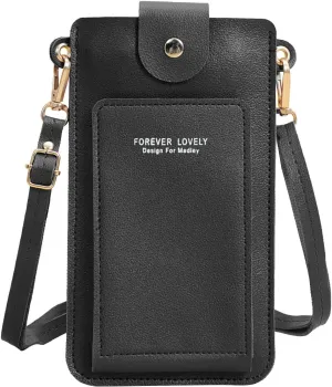 Bags for Women Women Artificial Leather Solid Color Hasp Transparent Operation Ccreen Phone Bag Shoulder Bag