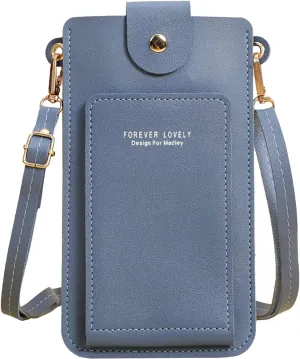 Bags for Women Women Artificial Leather Solid Color Hasp Transparent Operation Ccreen Phone Bag Shoulder Bag