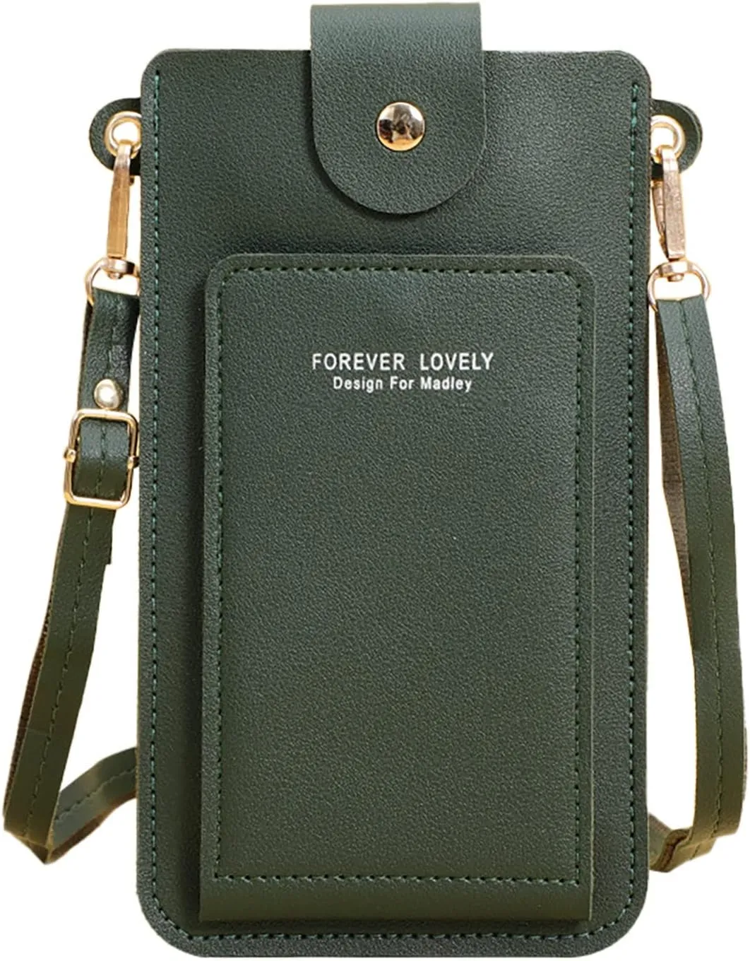 Bags for Women Women Artificial Leather Solid Color Hasp Transparent Operation Ccreen Phone Bag Shoulder Bag
