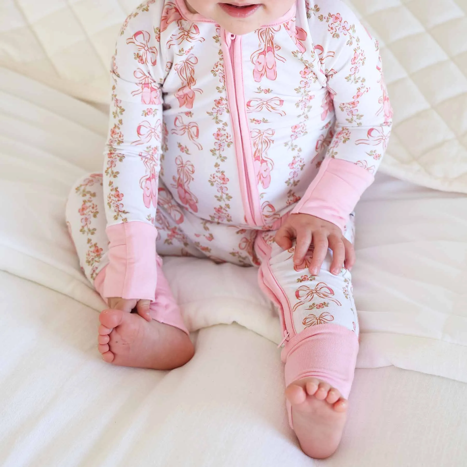 Ballet Blossoms Convertible Zip Romper
