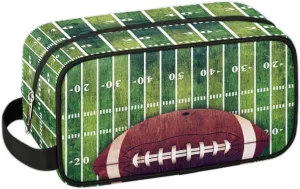 Bardic Travel Toiletry Bag for Boys Men, Waterproof Hanging Dopp Kit for Women, Shaving Bag with Large Capacity for Travel,Sports Shower (Football Field)