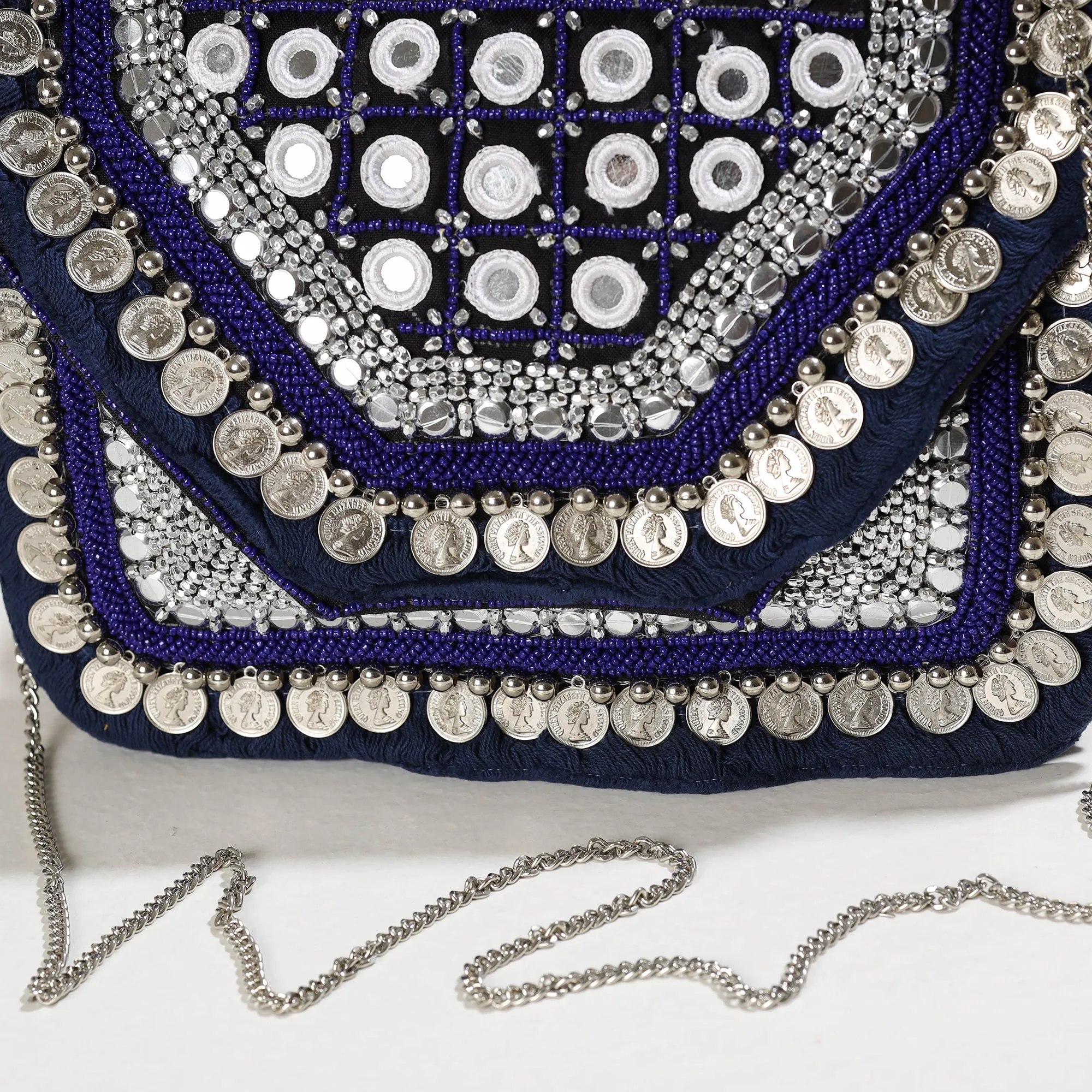 Blue - Banjara Boho Ethnic Embellished Handcrafted Sling Bag