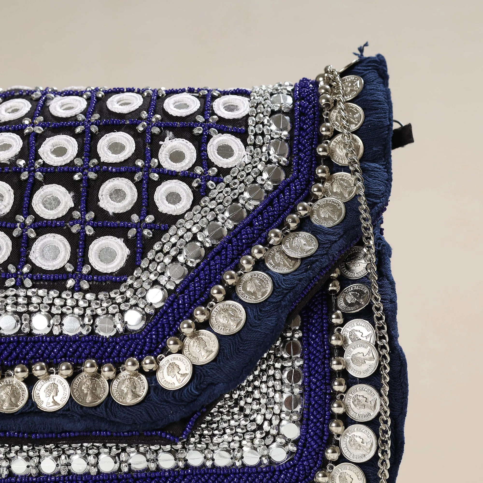 Blue - Banjara Boho Ethnic Embellished Handcrafted Sling Bag