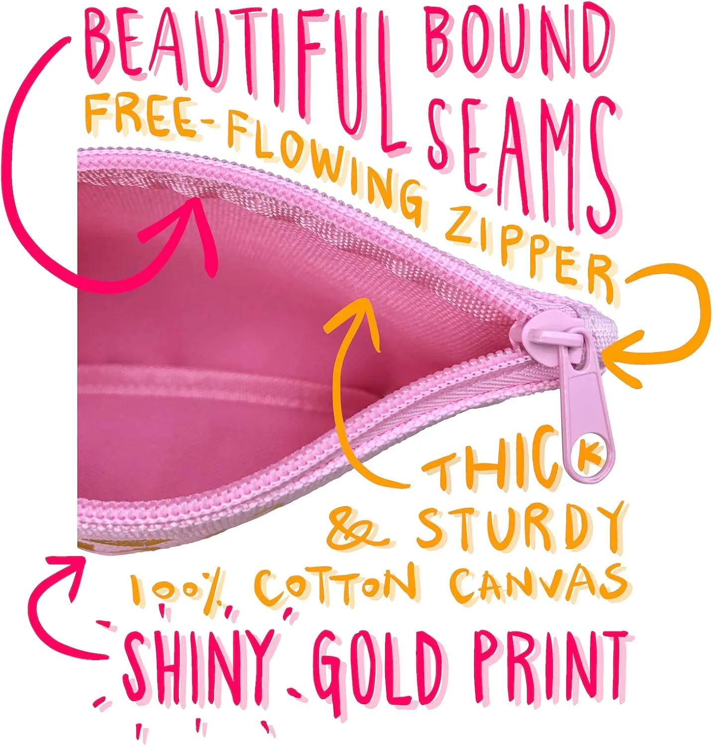 Bride Tribe Makeup Bags - Bridesmaid Favor for Bachelorette Party, Bridal Shower, Wedding. Cosmetics/Toiletries Bag, Wedding Survival Kit, Hangover Kit, Keepsake (4 1pc Bride Tribe   Bride, Blush)