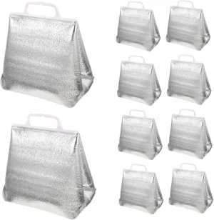 Cabilock Insulated Tote Bag 10pcs Set Heat Retaining for Food Large Storage Collapsible Thermal Bags Multi-functional