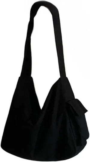 Canvas Crossbody Tote Bag for Women and Men Hobo Shoulder Bags Purse Black Beige Multi-pocket Casual Messenger Bag for Work