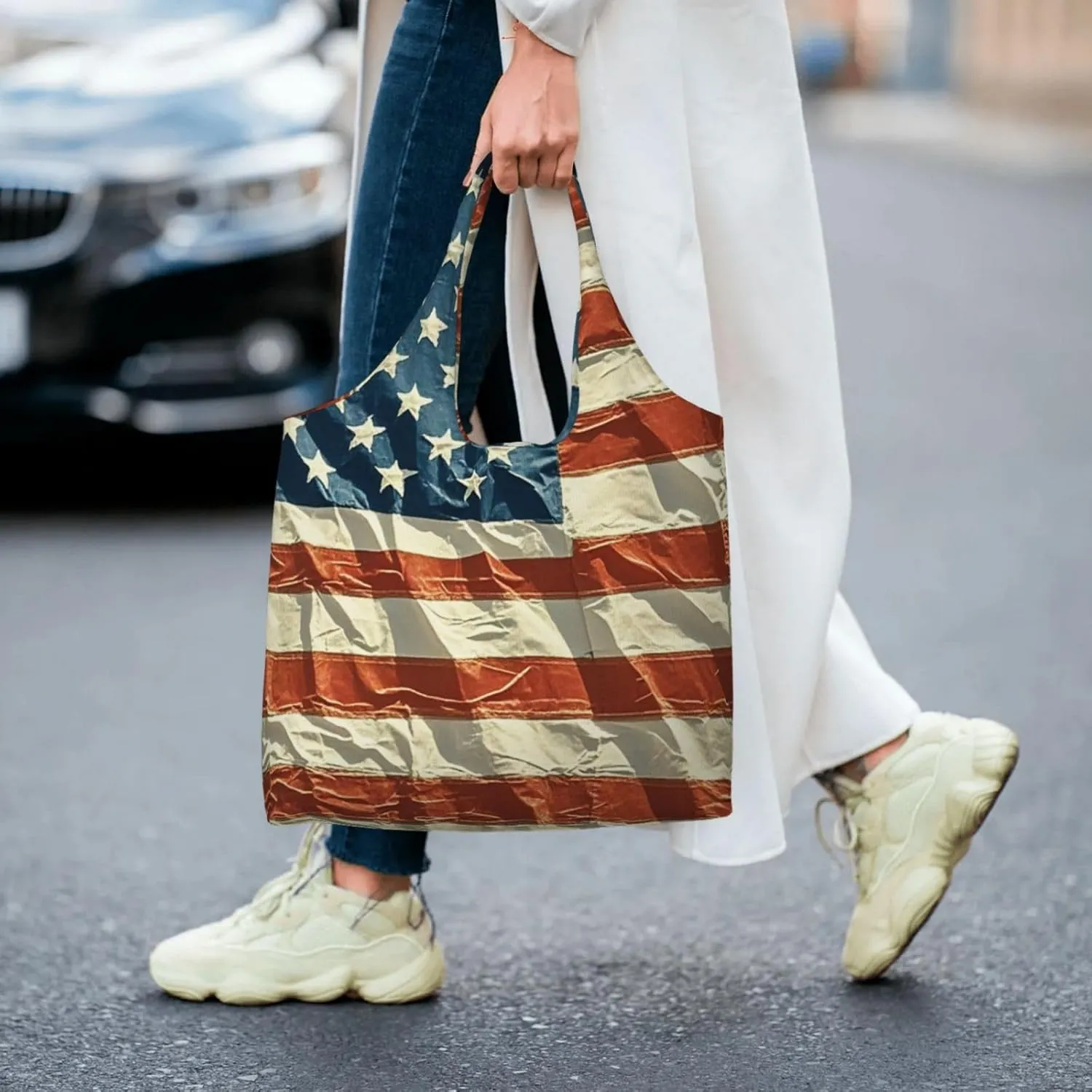 Canvas Tote Bag Reusable Grocery Bags Lightweight Handbag Border Collie Tote Bag for Shopping Cloth Bags