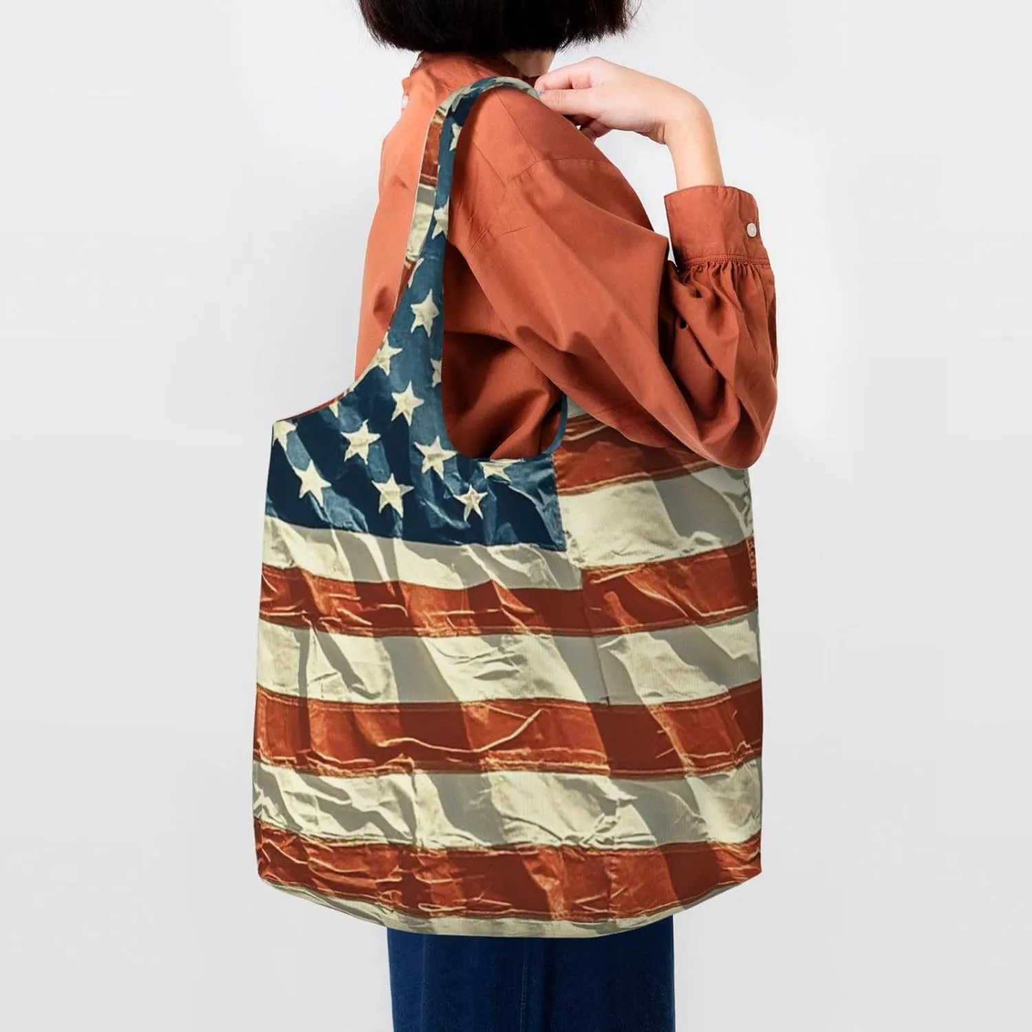Canvas Tote Bag Reusable Grocery Bags Lightweight Handbag Border Collie Tote Bag for Shopping Cloth Bags
