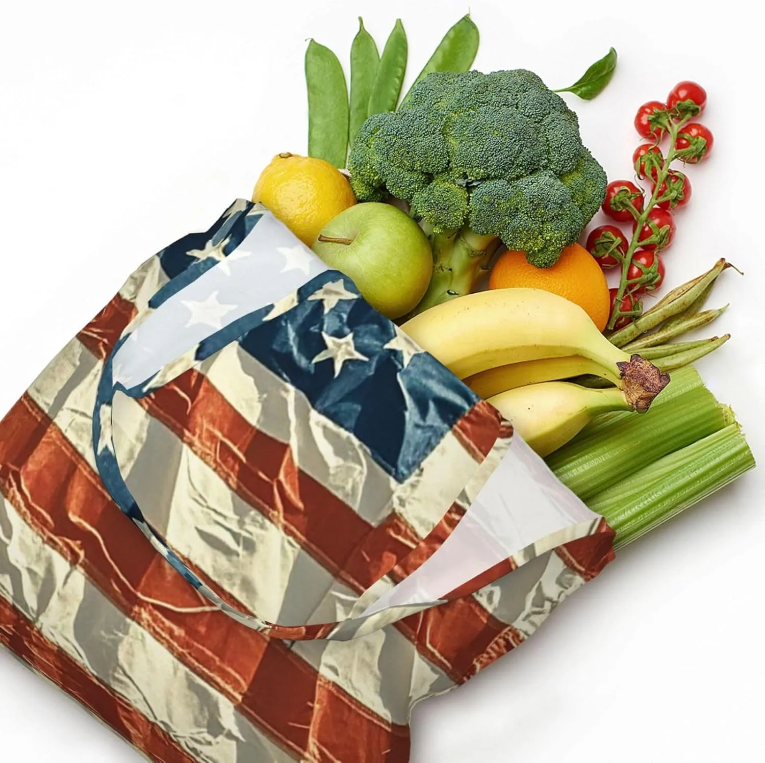 Canvas Tote Bag Reusable Grocery Bags Lightweight Handbag Border Collie Tote Bag for Shopping Cloth Bags