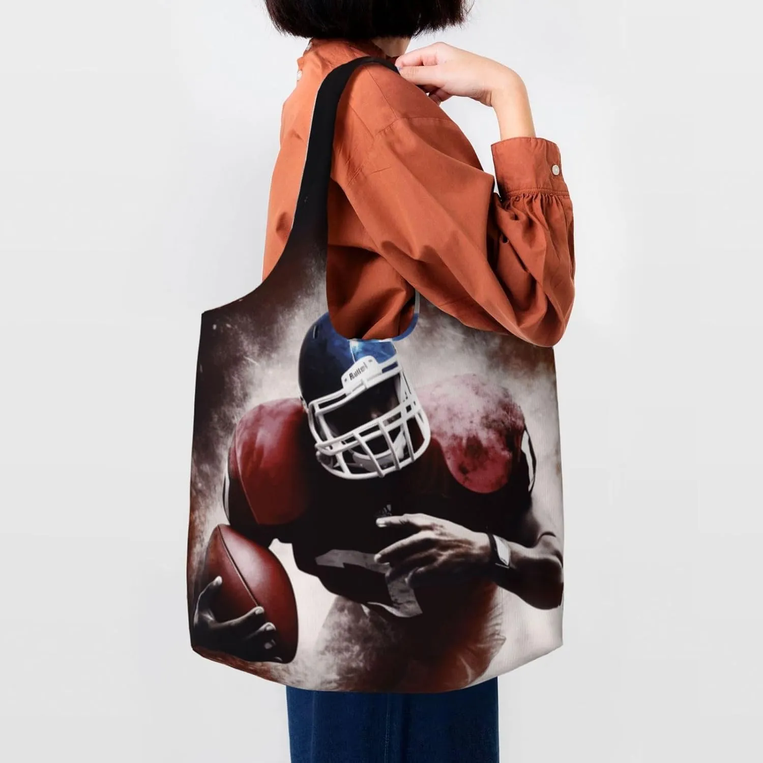 Canvas Tote Bag Reusable Grocery Bags Lightweight Handbag Border Collie Tote Bag for Shopping Cloth Bags