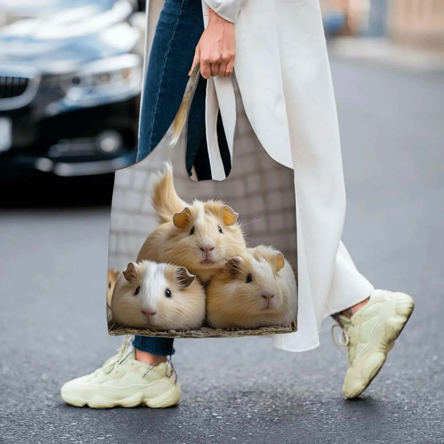 Canvas Tote Bag Reusable Grocery Bags Lightweight Handbag Lion image Tote Bag for Shopping Cloth Bags