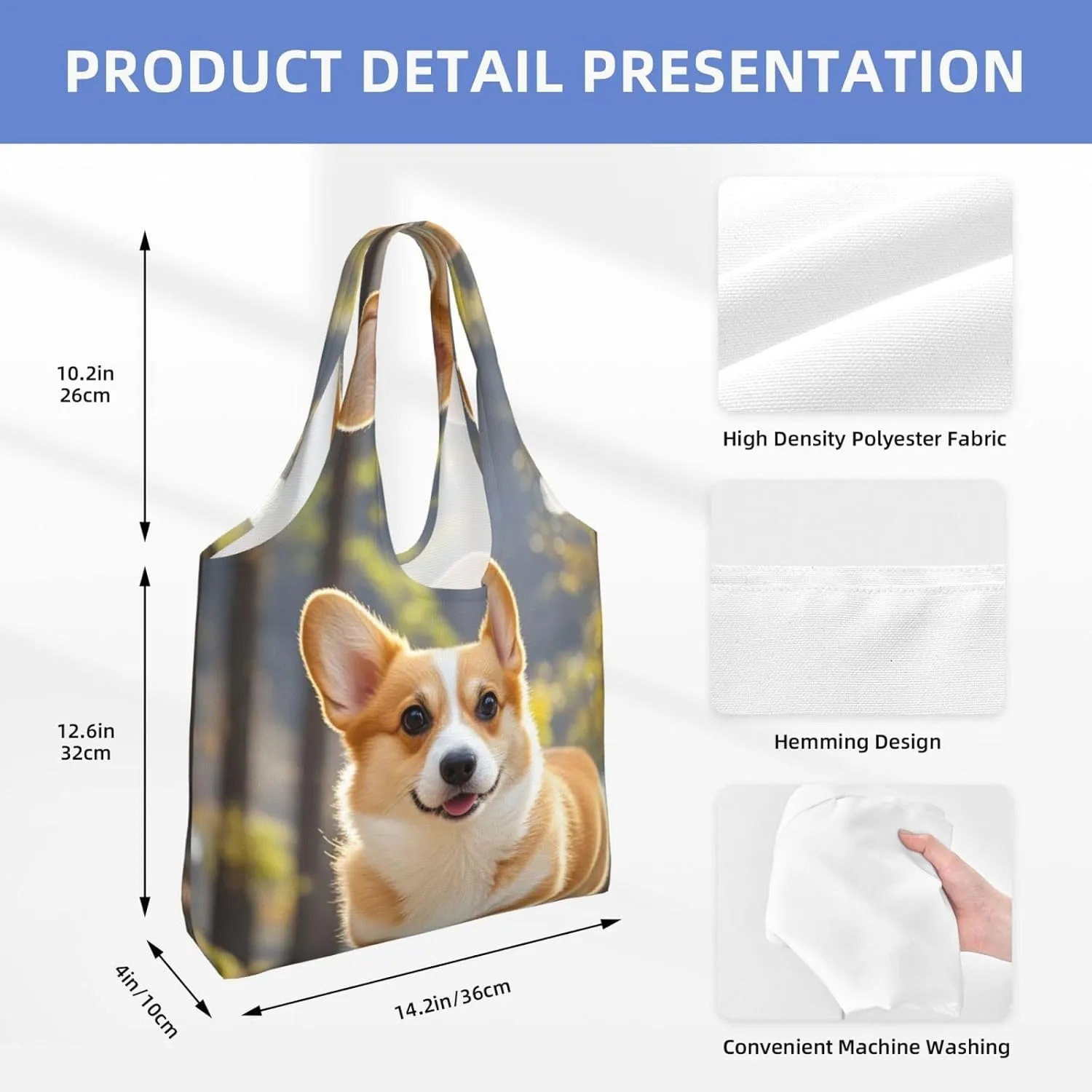 Canvas Tote Bag Reusable Grocery Bags Lightweight Handbag UFO at night Tote Bag for Shopping Cloth Bags