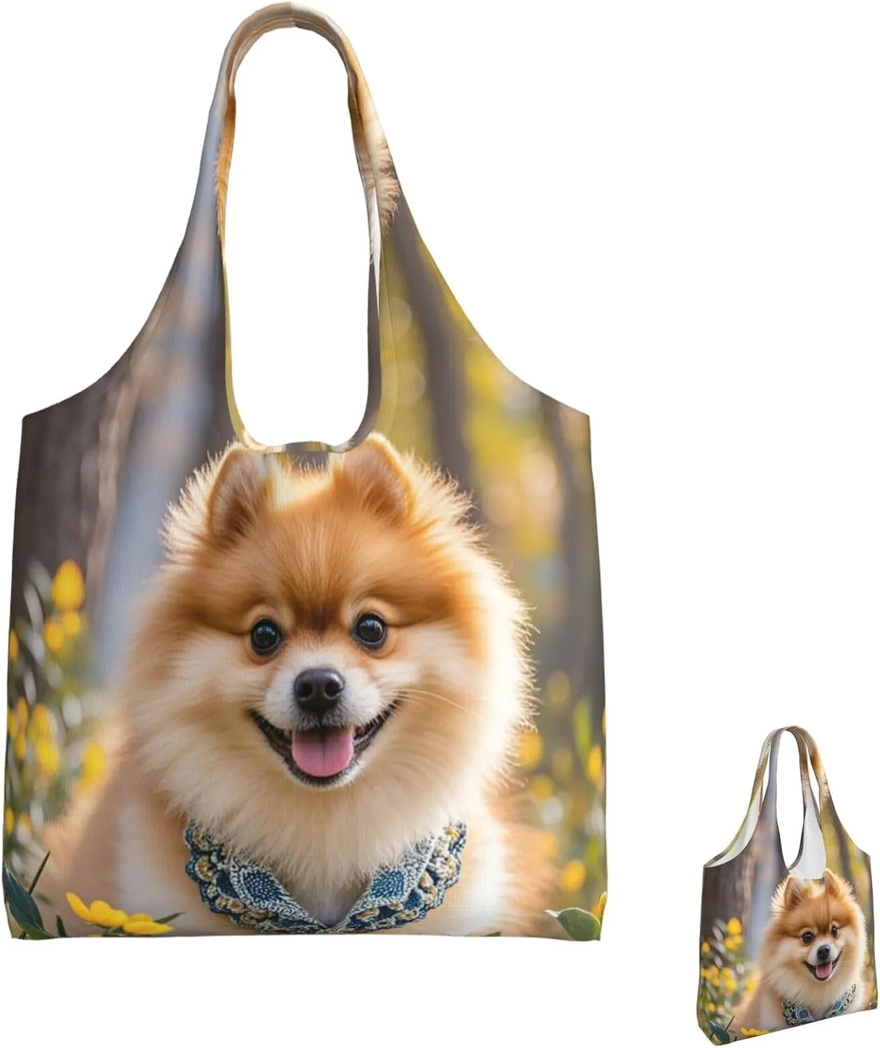 Canvas Tote Bag Reusable Grocery Bags Lightweight Handbag UFO at night Tote Bag for Shopping Cloth Bags