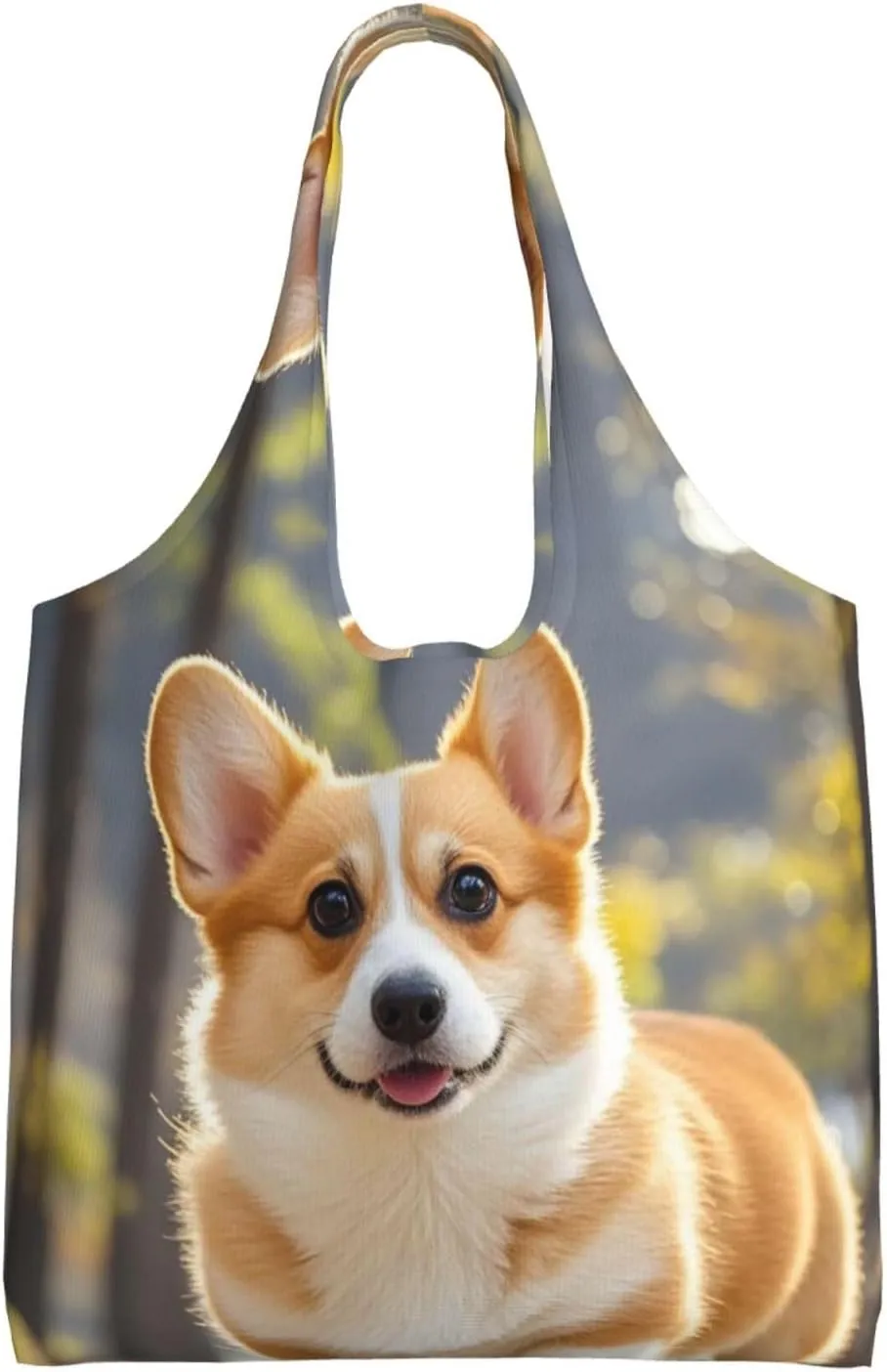 Canvas Tote Bag Reusable Grocery Bags Lightweight Handbag UFO at night Tote Bag for Shopping Cloth Bags