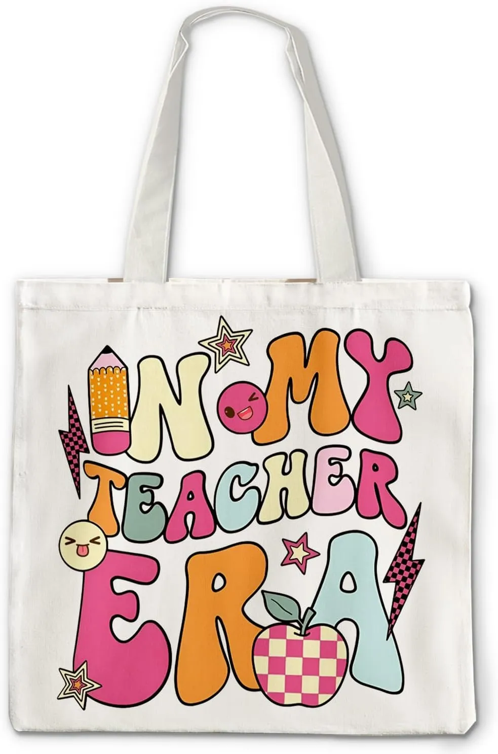 Canvas Tote Bag - Teacher's Retirement Gift, Trendy Shoulder Tote for Women