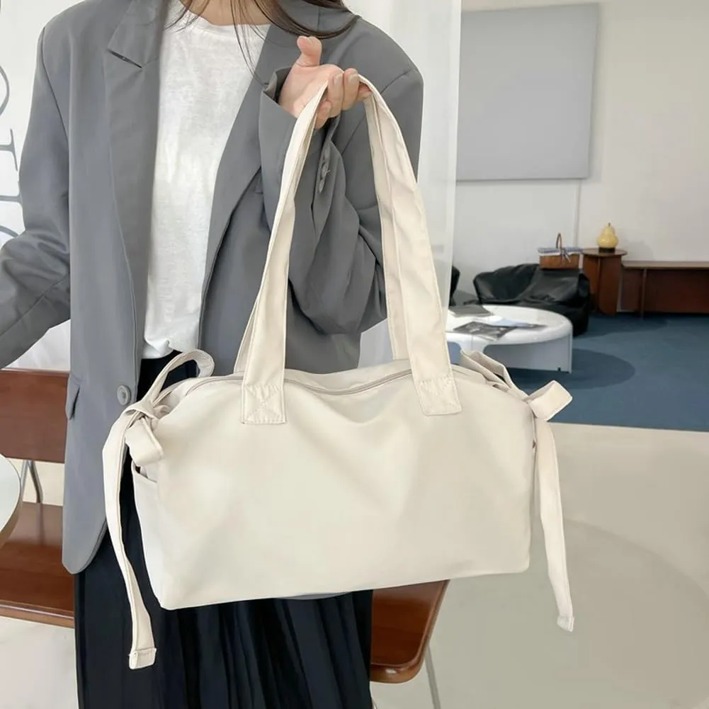 Casual Hobo Bags for Women Korean Boston Bag Slouchy Tote Bag Shoulder Bag Sports Bag Gym Bag Carryall Bag Travel Bag