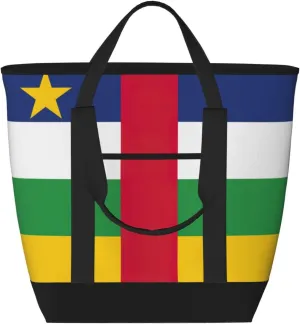 Central African flag Women's tote bags and reusable women's beach bags are suitable for travel insulation and cooling bags.