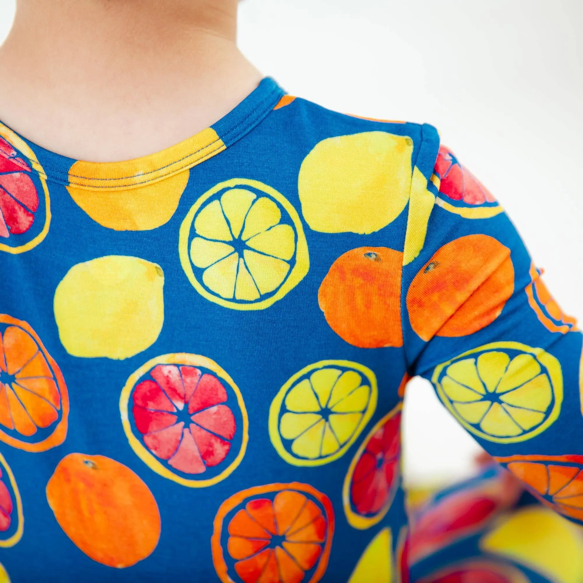 Citrus Got Real Fruit Slices Baby Bamboo Convertible Footie {RTS}