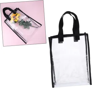 Clear Tote Bag for Women Transparent Handbag with Capacity Lightweight and Easy to Clean Shopping Bag for Everyday Use