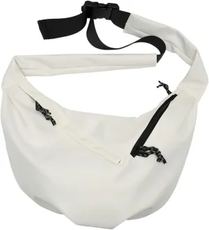 Cool Double Zipper Pockets Nylon Shoulder Bag Solid Practical Dumpling Bags Outdoor Work Sling Bag for Unisex 2025