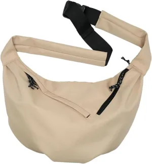 Cool Double Zipper Pockets Nylon Shoulder Bag Solid Practical Dumpling Bags Outdoor Work Sling Bag for Unisex 2025