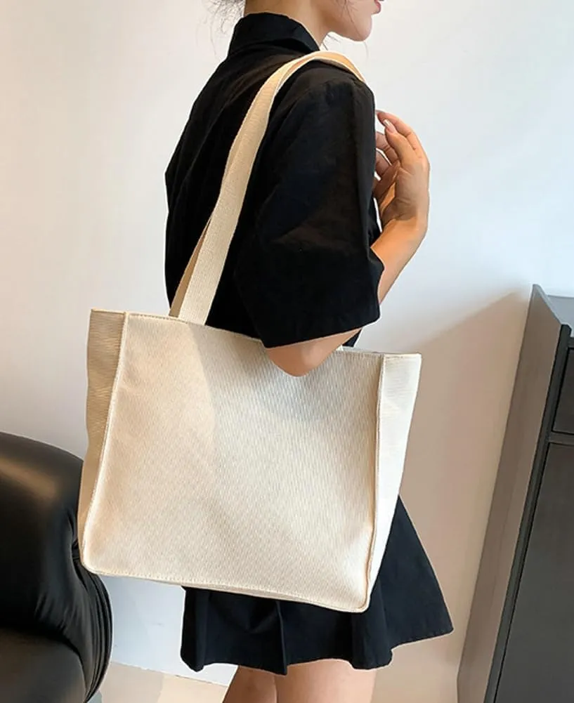 Corduroy Tote Bags Women Large Shoulder Hobo Bags Handbags Purse Stylish Satchel Purses Handbag