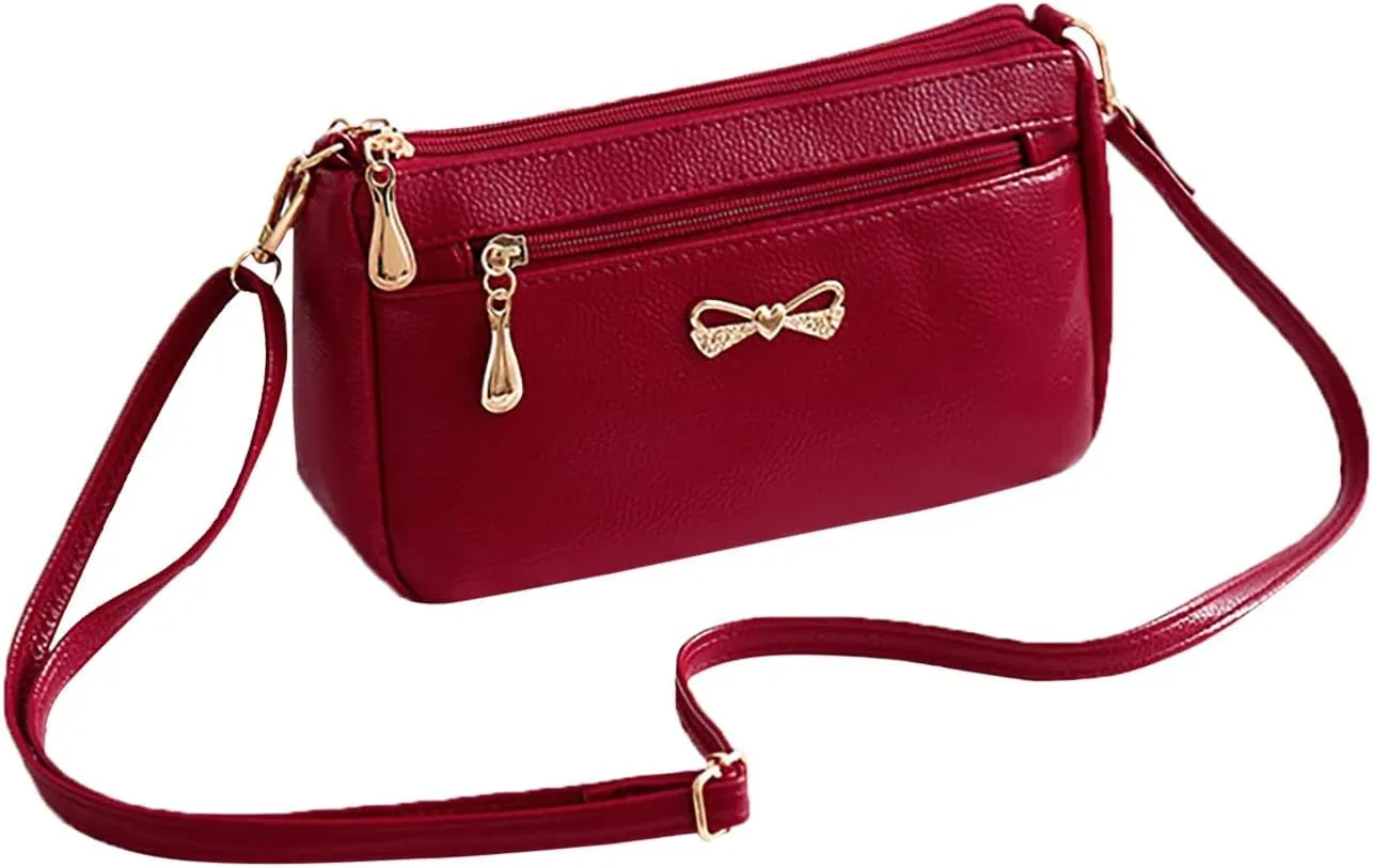 Crossbody Bag for Women Boho Aztec Small Multi Pocket Crossover Purse Women's Novelty Bucket Shoulder Bag