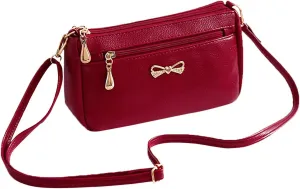 Crossbody Bag for Women Boho Aztec Small Multi Pocket Crossover Purse Women's Novelty Bucket Shoulder Bag