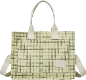 Crossbody Bags for Woman Trendy Canvas Bags For Women Solid Color Large Capacity Exterior Pockets Ladies Bag