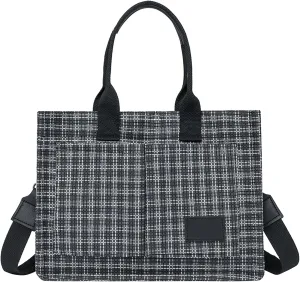 Crossbody Bags for Woman Trendy Canvas Bags For Women Solid Color Large Capacity Exterior Pockets Ladies Bag
