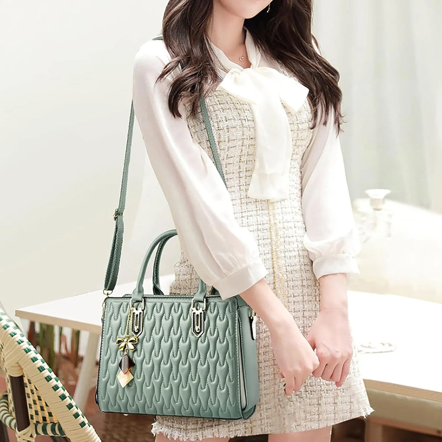 Crossbody Handbag Casual Tote Tote Bag For Women Fashion Womens Handbags Ladies Purse Satchel Shoulder Bags Leather