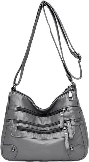 Crossbody Zipper Bag Women Bags Fashionable Middle Mother Bags Large Capacity Shoulder Crossbody Casual