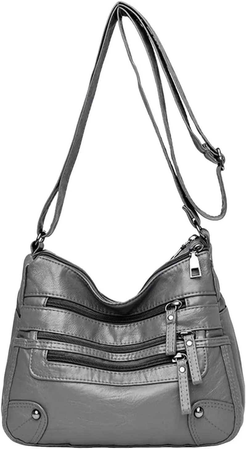 Crossbody Zipper Bag Women Bags Fashionable Middle Mother Bags Large Capacity Shoulder Crossbody Casual
