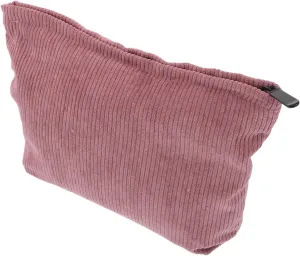 Cute Corduroy Makeup Bag for Women Small Portable Toiletry Pouch Dusty Cosmetic Storage for Travel Lipstick and Essentials