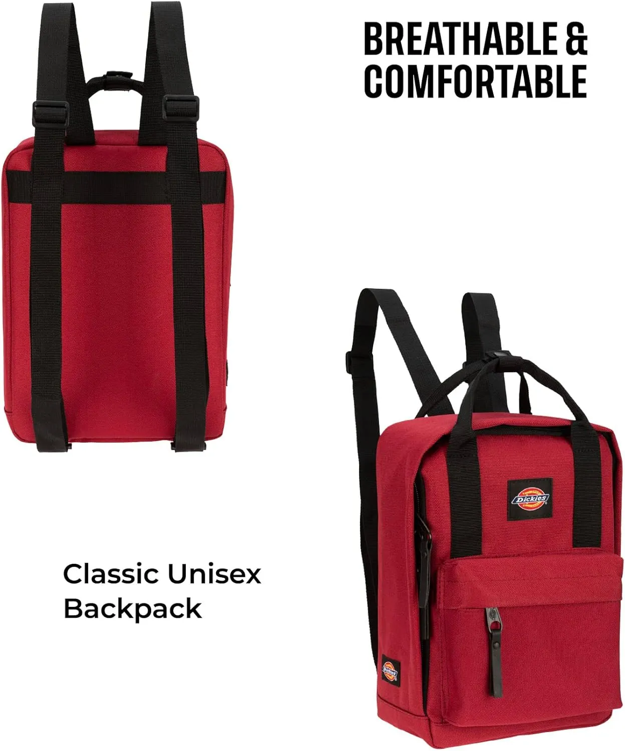 Dickies Brooklyn Mini Backpack, Small Backpack Purse for Men and Women, Travel Shoulder Book Bag (Bloodstone)