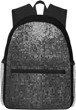 Disco Ball Lightweight Comfort Backpack  Water-Resistant Casual Daypack, Spacious Travel Bag With Laptop Compartment For Work Hiking