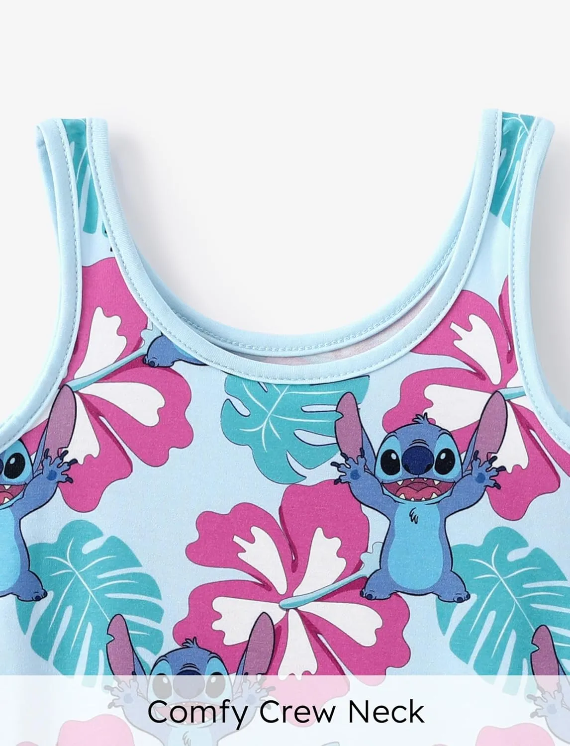 Disney Frozen Elsa Princess Minnie Stitch Toddler Girl Tank Dress Summer Beach Holiday Sleeveless A-Line Sundress 2-13 Years