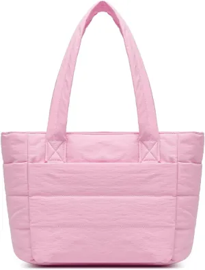 Dreubea Stylish Large Lightweight Puffy Tote Bag for Women- Practical Everyday Carry-All for Work, Travel, Shopping
